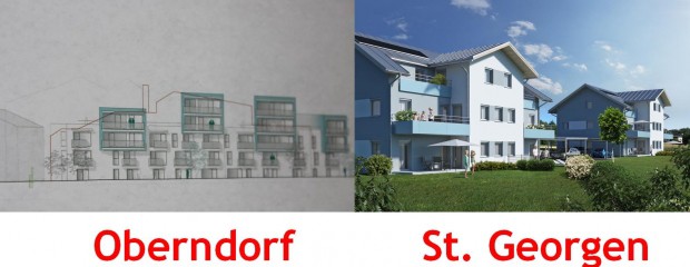 Hässliche Bauten in Oberndorf