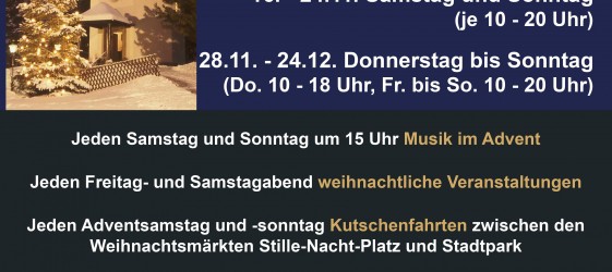 Plakat Stille Nacht Weihnachtsmarkt Oberndorf 2013