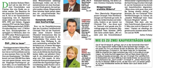 Bericht Salzburger Fenster Rathausbau Oberndorf v. 11.12.2013