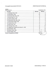 Vorzugsstimmenprotokoll Oberndorf 09.03.2014 GRÜNE