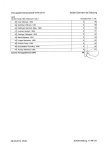 Vorzugsstimmenprotokoll Oberndorf 09.03.2014 SPÖ 2