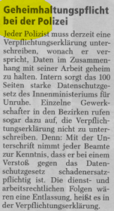 Geheimhaltungspflicht 