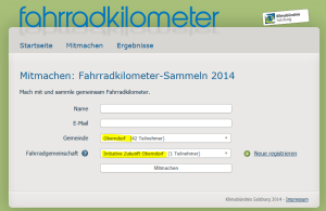 Initiative Zukunft Oberndorf sammelt Fahrradkilometer