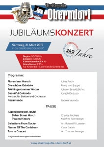 Jubiläumskonzert Stadtkapelle Oberndorf - 240 Jahre