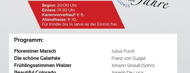 Jubiläumskonzert Stadtkapelle Oberndorf - 240 Jahre
